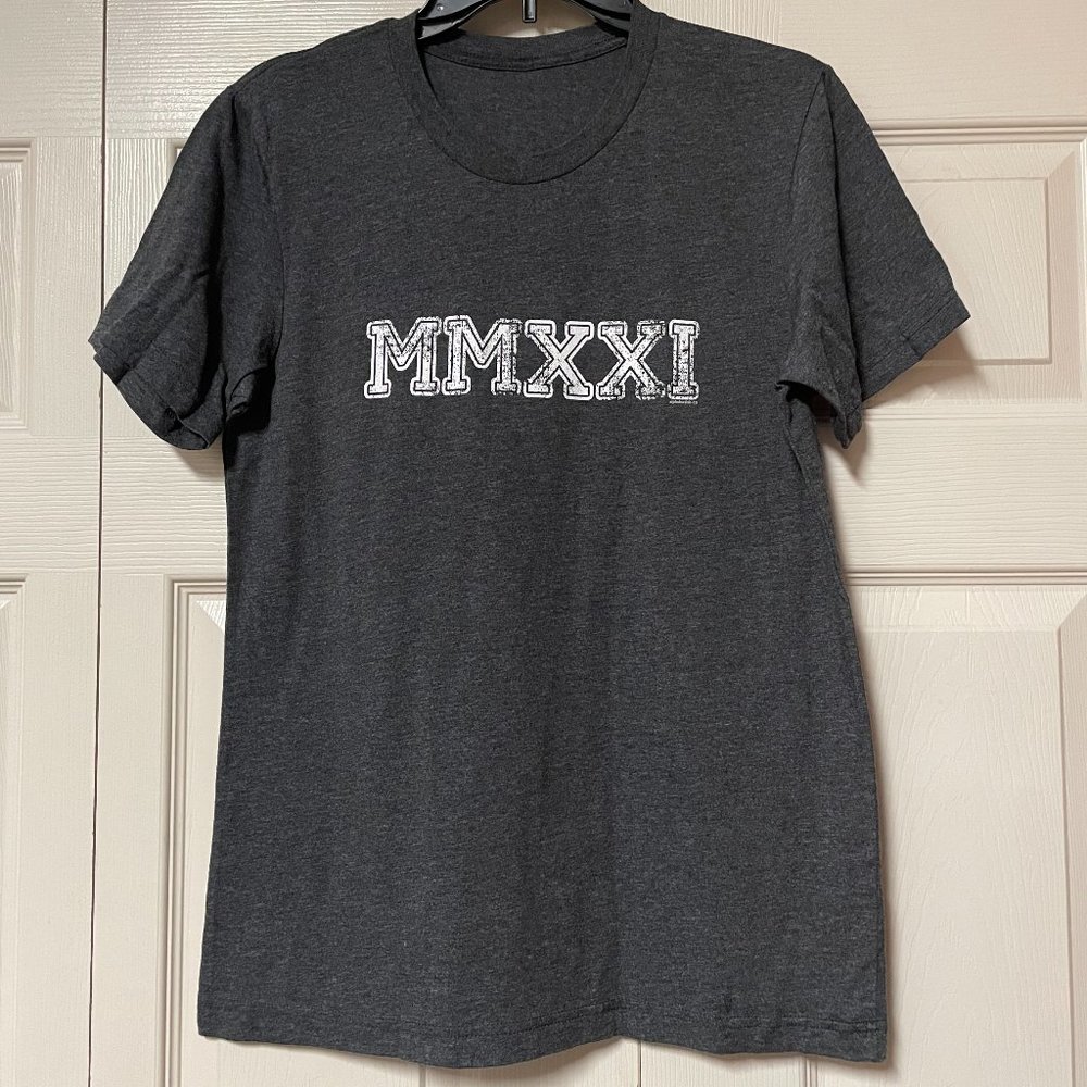Men's MMXXI 2021 T-Shirt Charcoal Gray Medium